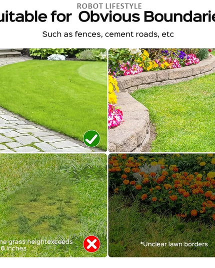 AutoMow Smart Lawn Robot – Wireless Precision Visual Sensors Cutting System