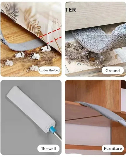 Telescopic Long Handle dusting / cleaning Broom with Microfiber Brushes attachable handle that can go up to 220cm