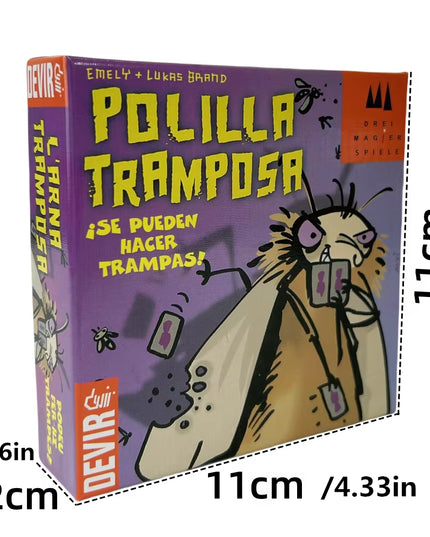 POLILLA TRAMPOSA -Mogel Motte Polilla Cards Board Game Devir-Game 