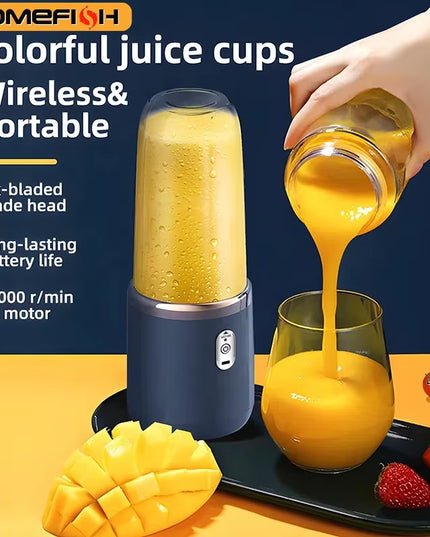juicerblend - small rechargable juice maker / blender & juice cup + 2pcs cups