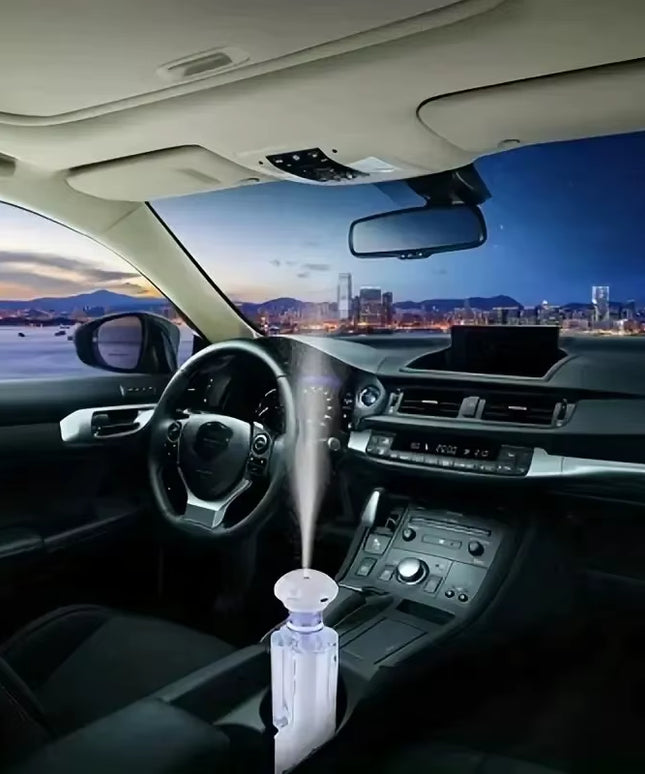 Portable Quiet Mist Humidifier with Adjustable Length, No Water Bottle Needed -for car, home, office