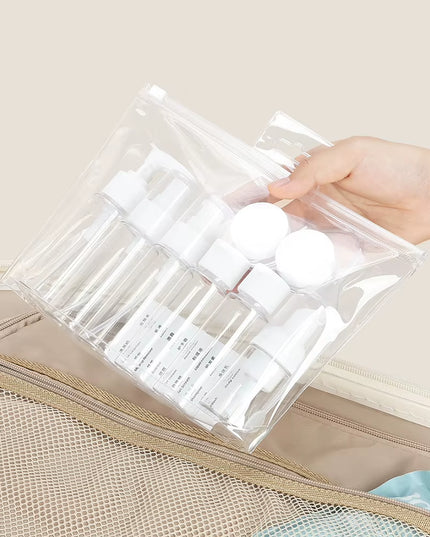 11Pcs Set Travel Bottle Set 60Ml Refillable Bottle Soft Plastic for Lotion, cream ,Shampoo 