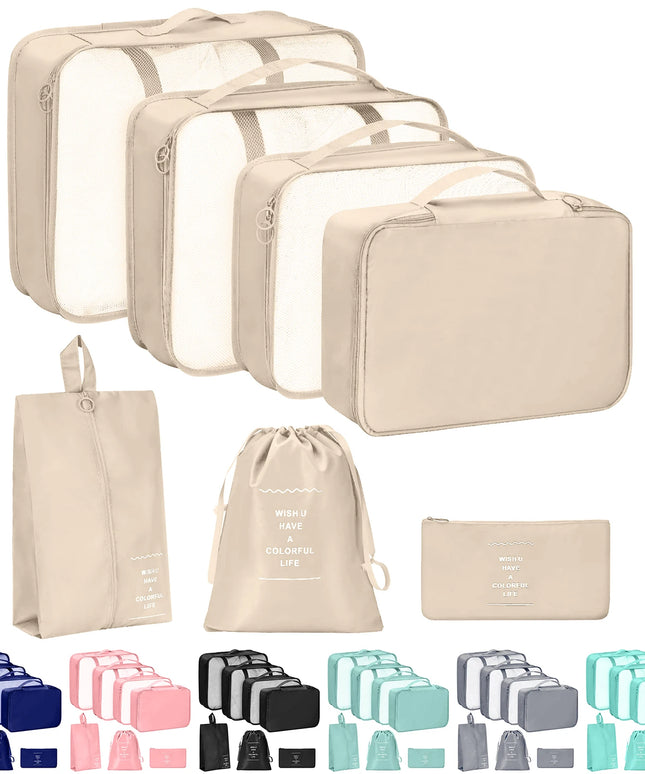 8 Pcs Travel Organizer Storage Bags Set 