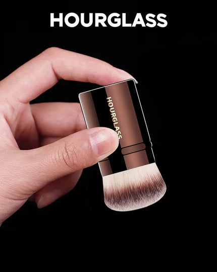 HOURGLASS- Retractable Blush Brush Soft and Skin-Friendly Fiber Hair Face Brush