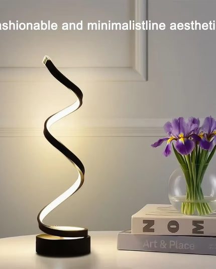 Spiral Dimmable LED decorative Table Lamp 