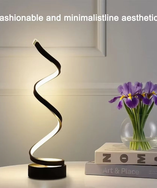 Spiral Dimmable LED decorative Table Lamp 