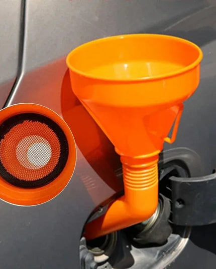 Multi use spill-proof and Flexible Automotive Fuel Funnel -1pcs