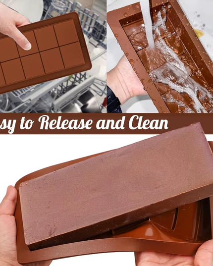 Food grade Silicone perfect Chocolate Bar mold 