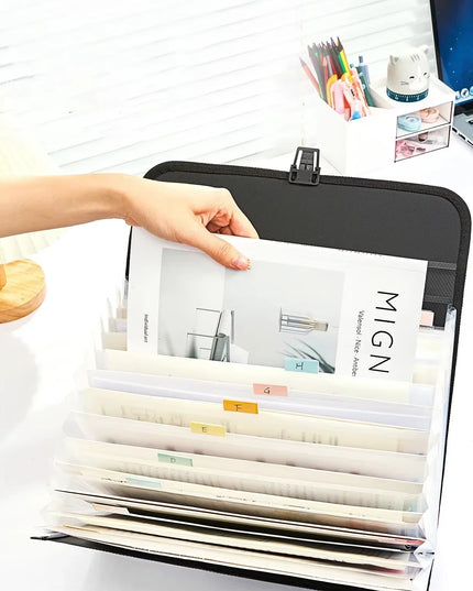 Vertical File Storage Bag / Document Folder for office