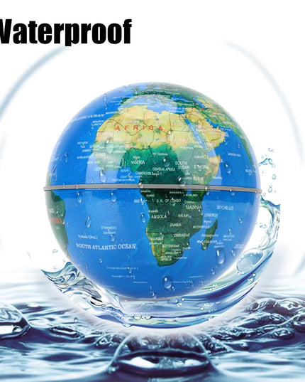 LED Electronic Floating World Map Magnetic Levitation Globe Lamp Light Home Decoration- EU plug