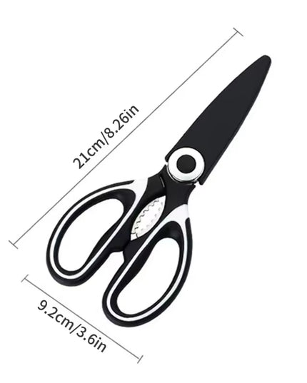 Multifunctional stainless steel Kitchen Scissors(Fish /Vegetables /meat or Bone /bread) with bottle cap