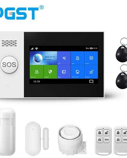 2G GSM Tuya Wireless Home WIFI Home Security with Motion Detector Sensor Burglar Alarm System APP Control Support Alexa