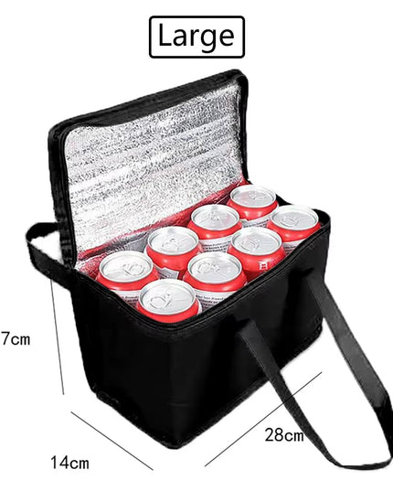 Portable thermal Insulation Lunch/ can or drinks Cooler Bag 