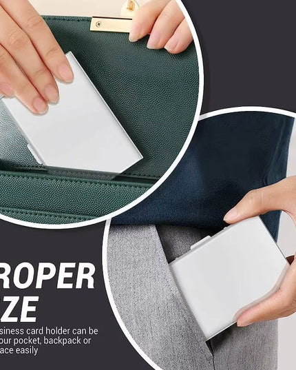 Mirror polished aluminum metal Antitheft anti Rfid Blocking ID & Bank Credit Card Holder Wallets