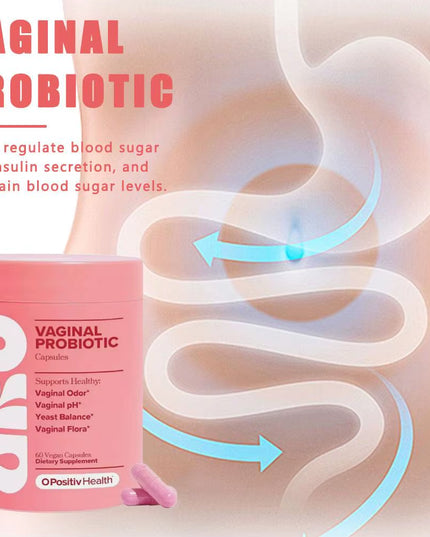 Woman 60 Capsules Probiotic Vitamins Support and Healthy Dietary Supplement & Yeast Balance 