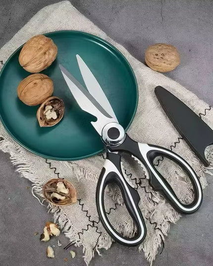 Multifunctional stainless steel Kitchen Scissors(Fish /Vegetables /meat or Bone /bread) with bottle cap