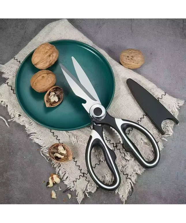Multifunctional stainless steel Kitchen Scissors(Fish /Vegetables /meat or Bone /bread) with bottle cap