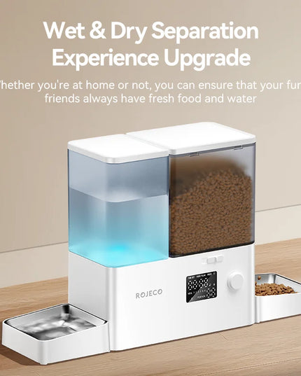 Smart app controlled 2 in 1 automatic Pet Feeder ,8.5L Water Fountain and Food Dispenser for cats and dogs