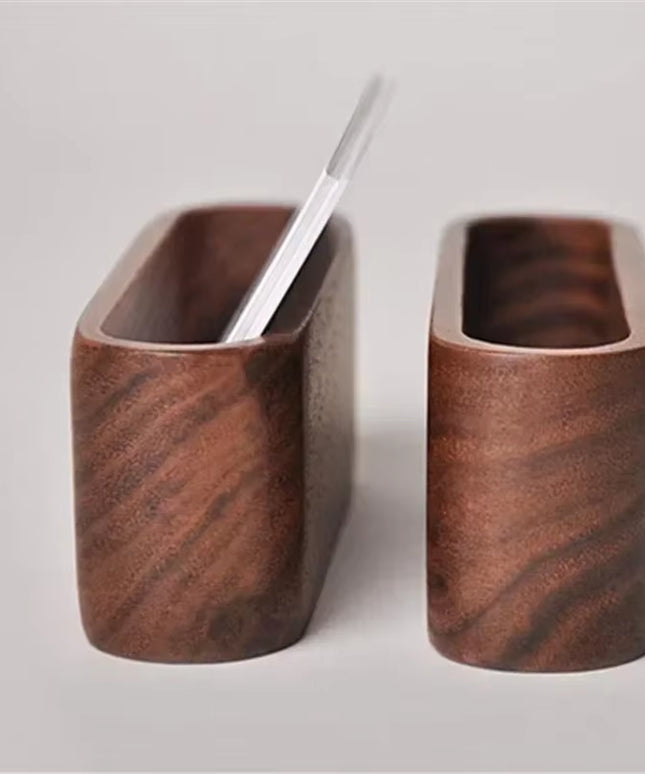 Decorative Wooden Business Card Holder 