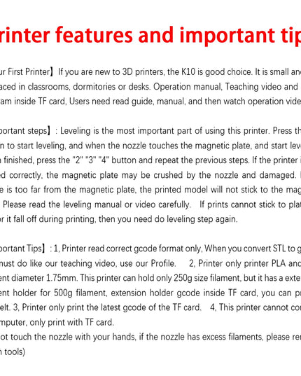 3D Printer Compatible with PLA TPU 1.75Mm Filament Include Power Adaptor-us plug