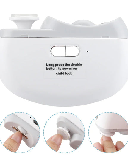 Rechargeable Electric Nail Clipper, Grinding, Polishing with Light for adults and kids