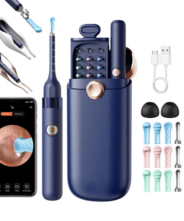 Smart Ear Cleaner- Waterproof Ear Wax Removal kit with Camera for any age or pets