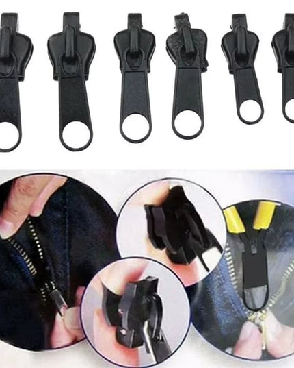 3 Sizes Universal Instant Fix Zipper Repair Kit Replacement Zip Slider- 24pcs 3 different sizes