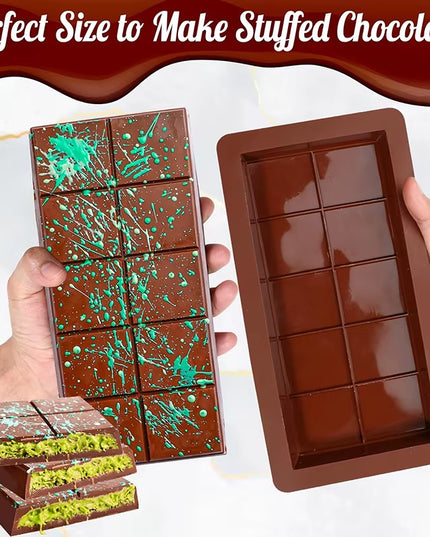 Food grade Silicone perfect Chocolate Bar mold 