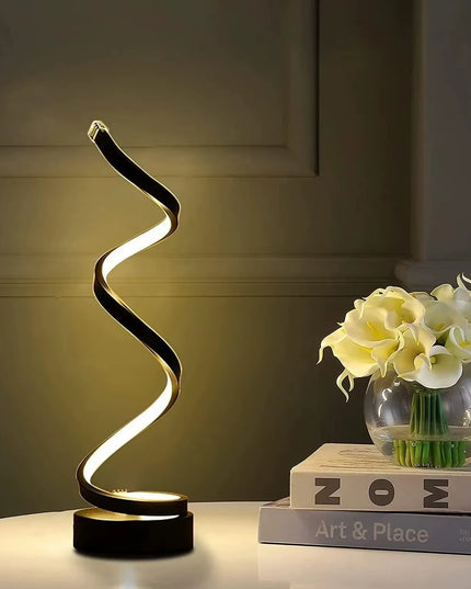 Spiral Dimmable LED decorative Table Lamp 