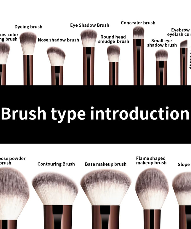 13PCS Makeup Brush Set - Foundation, Concealer, Powder Eyeshadow Blush Brush 