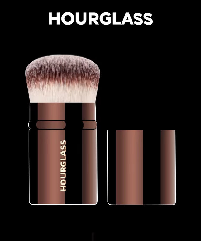 HOURGLASS- Retractable Blush Brush Soft and Skin-Friendly Fiber Hair Face Brush