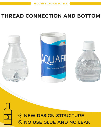 Aquafina Water Bottle with hidden storage / stash safe with a Food Grade Smell Proof Bag