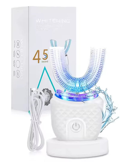 UBrush - Portable Oral Care U-Shaped Electric Toothbrush 360 Degree U-Shaped Automatic Electric Toothbrush 