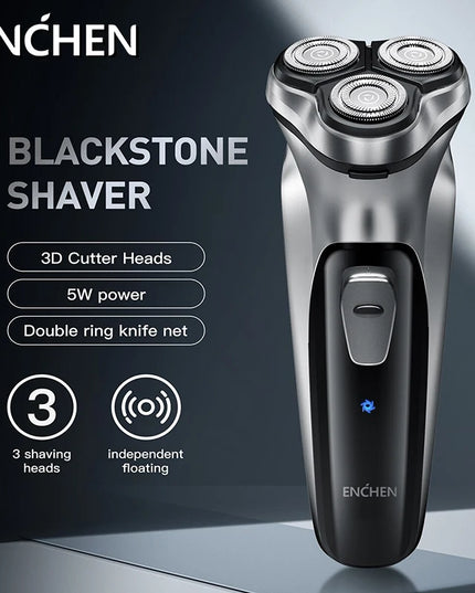 Blackstone Rotary - Electrical Rotary Shaver for Men washable & USB rechargeable 