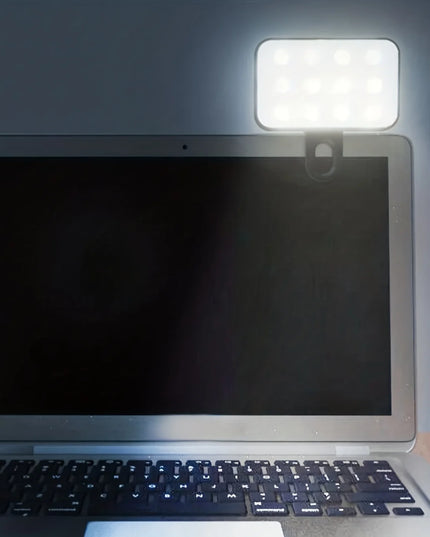 Portable Mini Selfie Light Rechargeable with 3 deeming Modes and Clip for Mobiles and Computer