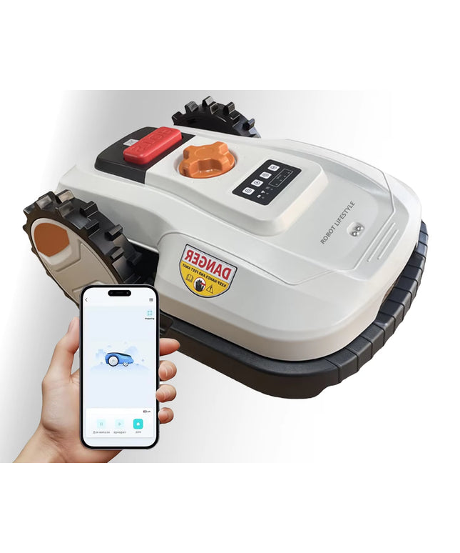 Smart Robotic Lawnmower with App Control ,Wifi & Bluetooth for 600M² 