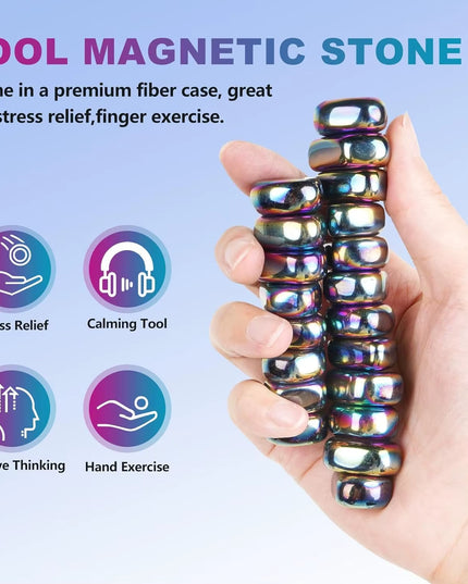 colorful anti Stress / fidgeting magnetic Stones-20pcs set