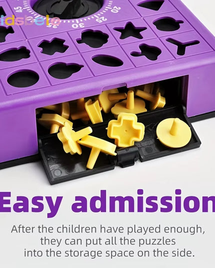 Time Puzzle - fun family  Board Game Shape Matching Puzzles for Kids 