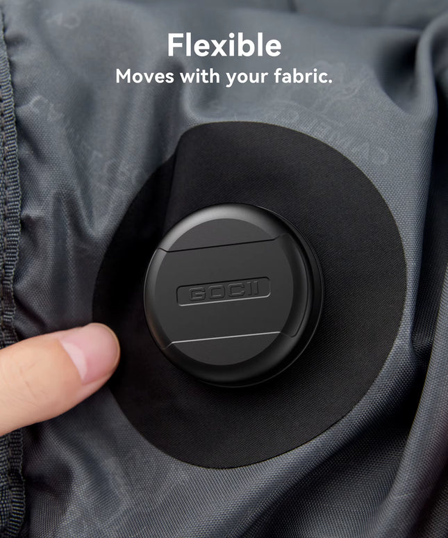 4pcs Set of Waterproof Apple Airtag holder Case with Adhesive Sticker suitable for anything tracking (Fabric, Luggage, Backbag, Suitcases,....)