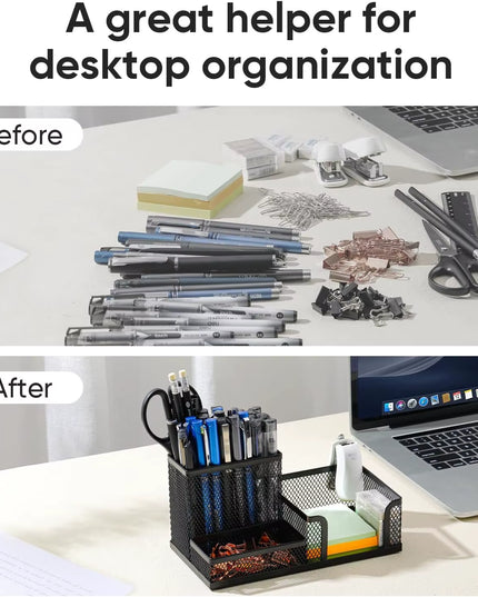 Mesh Desk Office Supplies Organizer, , Stationery storage