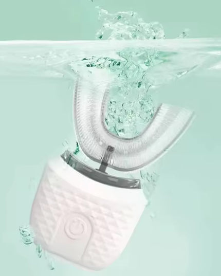 UBrush - Portable Oral Care U-Shaped Electric Toothbrush 360 Degree U-Shaped Automatic Electric Toothbrush 