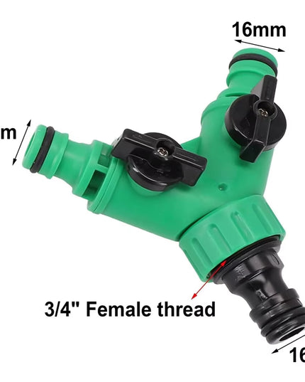 Y shape 3 way vGarden Water valve Pipe Connectors /Pipe Adapter/ Hose Splitter Valve