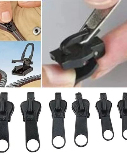 3 Sizes Universal Instant Fix Zipper Repair Kit Replacement Zip Slider- 24pcs 3 different sizes