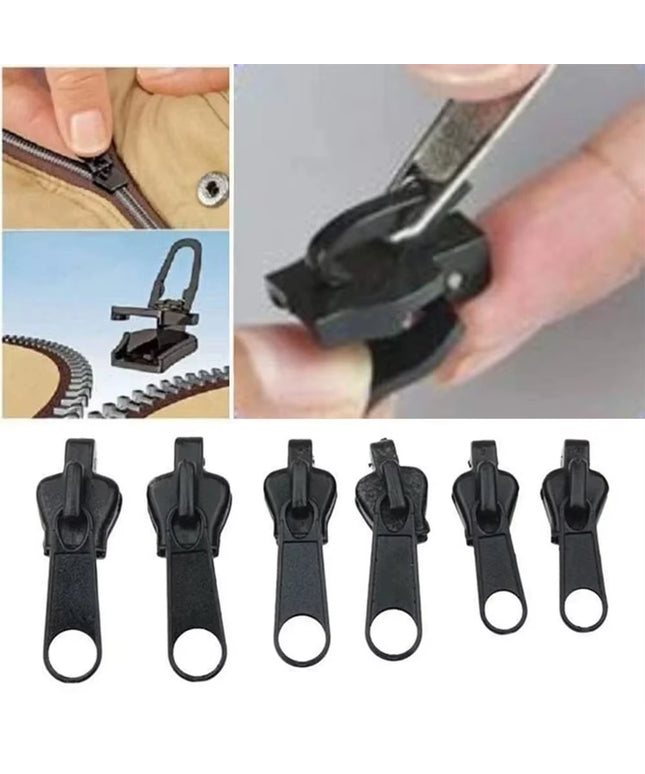 3 Sizes Universal Instant Fix Zipper Repair Kit Replacement Zip Slider- 24pcs 3 different sizes