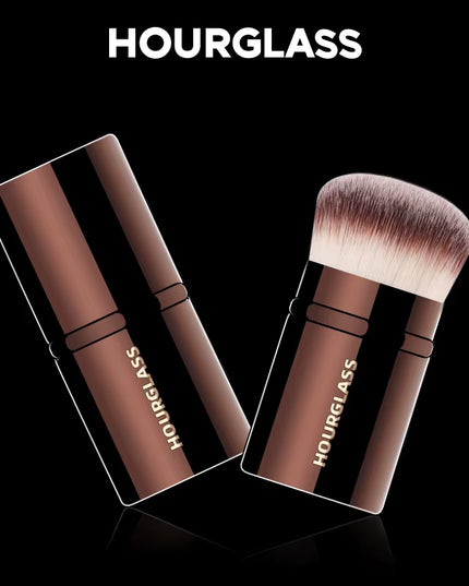 HOURGLASS- Retractable Blush Brush Soft and Skin-Friendly Fiber Hair Face Brush