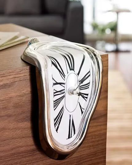 Melting Clock Art Inspired Shelf Hanging decoration