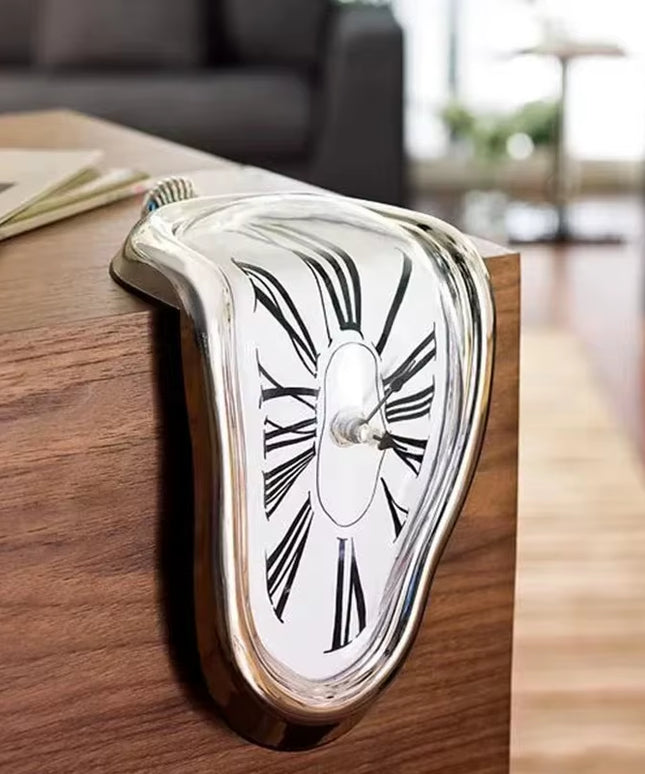 Melting Clock Art Inspired Shelf Hanging decoration