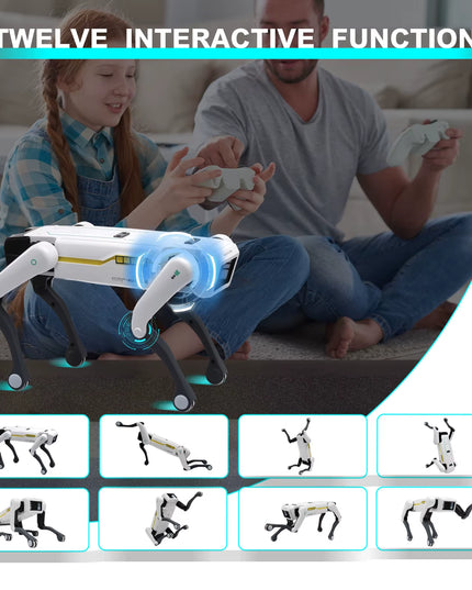 Intelligent AI RC Robot Dog Voice Dialogue APP Remote Control Programming Singing Dancing Machine Dog Kids Toys