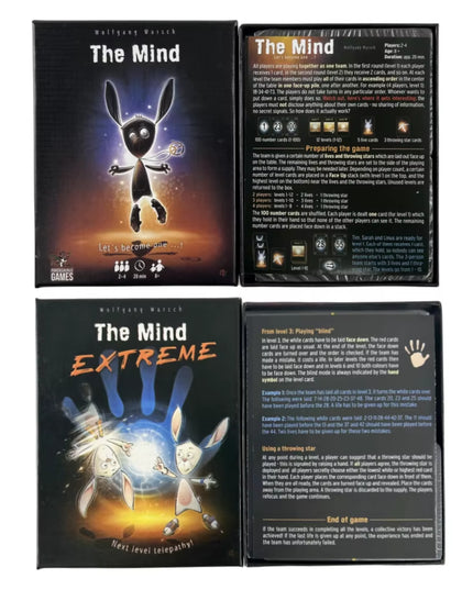 "The Mind" & "The Mind Extreme" Card Game, Puzzle Board Game