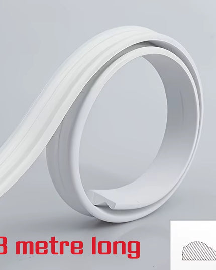 1 Roll of 3-Meter Elegant PVC Self-Adhesive Decorative Strip ,Soft and Flexible, Suitable for Walls, Floors, and Cabinet
